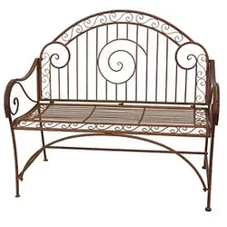 Garden Pleasure Gartenbank CAMEROON 950462 rostoptik Metall 112,0 cm