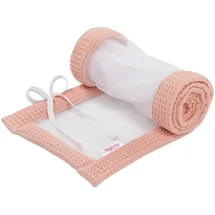 babybay Nestchen Mesh-Waffelpiqué passend für Modell Maxi, Boxspring, Comfort und Comfort Plus, apricot rosé
