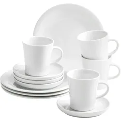 KAHLA 32F256A90032C Update Kaffee-Set 12tlg. weiß | weißes Geschirrset für 4 Personen