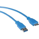 Maclean Brackets Maclean MCTV-586 Verbindungskabel USB 3.0 Kabel Typ-A Stecker auf Typ B Micro-USB-Stecker (AM-microBM 0,5m)