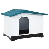 vidaXL Hundehütte 90,5 x 68 x 66 cm Polypropylen Blau