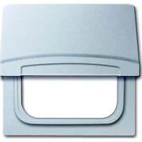 Busch-Jaeger Zwischenring m. Klappdecke alusilber 2118 GK-33