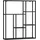[en.casa] Wandregal Jämijärvi 90 x 75 x 18 cm Schwarz