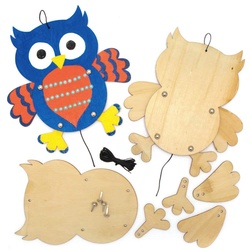 Bastelsets Holzfiguren "Eule" (pro Set 4) Basteln mit Holz