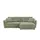 Lounge Collection Eckcouch Flachgewebe 2-Sitzer Grün