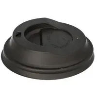 Papstar 50 Dom-Deckel, C-PLA rund Ø 8 cm ·