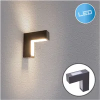NÄVE LED Außen-Wandleuchte »Angus«, 1 flammig, anthrazit/opal Up/Downlight incl.