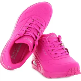 SKECHERS Uno Night Shades hot pink durabuck 38