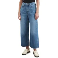 Marc O'Polo High Waist Jeans Culotte aus Lyocell-Baumwoll-Mix Modell 'TOLVA', Jeansblau, 29
