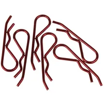 Usorteret XCeed 1:8 Karosserie-Klammern Rot (metallic) 1 Stk