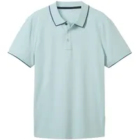 Tom Tailor Herren Basic Poloshirt, blau, Uni, Gr. XXL
