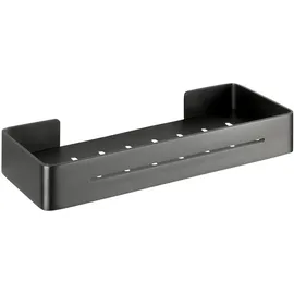 Wenko Wandablage Montella, Ablage zum Schrauben, rostfrei, 5 x 12.8 x 32.4 cm Cesto Montella, antracita Multicolor