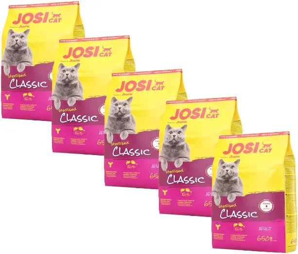 Josera JosiCat Classic Sterilised 5x650g (Mit Rabatt-Code JOSERA-5 erhalten Sie 5% Rabatt!)