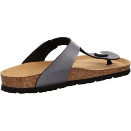 ROHDE Damen Zehentrenner Pantolette Metallic-Optik Alba 5600, Größe:38 EU,