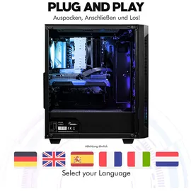 dcl24.de Gamer PC Ryzen 5 7600X 32 GB RAM 1 TB SSD RX9060XT Windows 11 Pro