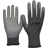 AS Arbeitsschutz Nitras Nylonhandschuhe, grau 8