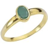 VIVANCE Fingerring VIVANCE "375/- Gelbgold mit Smaragd" Gr. 62, gelb, Fingerringe, Damen, 062 (19,7), Gold, Fingerring