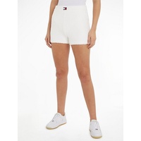 Tommy Jeans Shorts TJW BADGE KNIT SHORTS mit Tommy-Jeans Flagge weiß S (36)