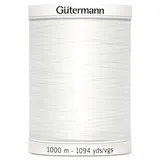 Gütermann Nähfaden, Polyester, 1000 m, Weiß
