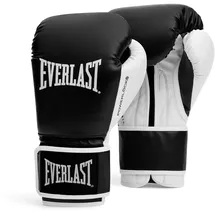 EVERLAST Powerlock OG Pro 14oz Boxhandschuhe Schwarz/Weiß, Klett, Training & Wettkampf, Schaumstoff, ergonomisch