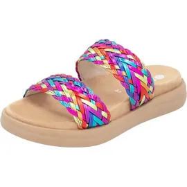 REMONTE Damen D2N52, Frauen Slipper,Backless Slipper,Gartenschuhe,Sommerschuhe,sommerclogs,Pantoletten,Slip on,Freizeitschuhe,Slides,Multi (90),38 EU - 38 EU