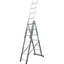 Krause Aluminium-Vielzweckleiter CORDA Globus mit Treppenfunktion 5,10 m