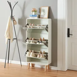 Schuhkipper Aure 134x63x24 cm Weiß