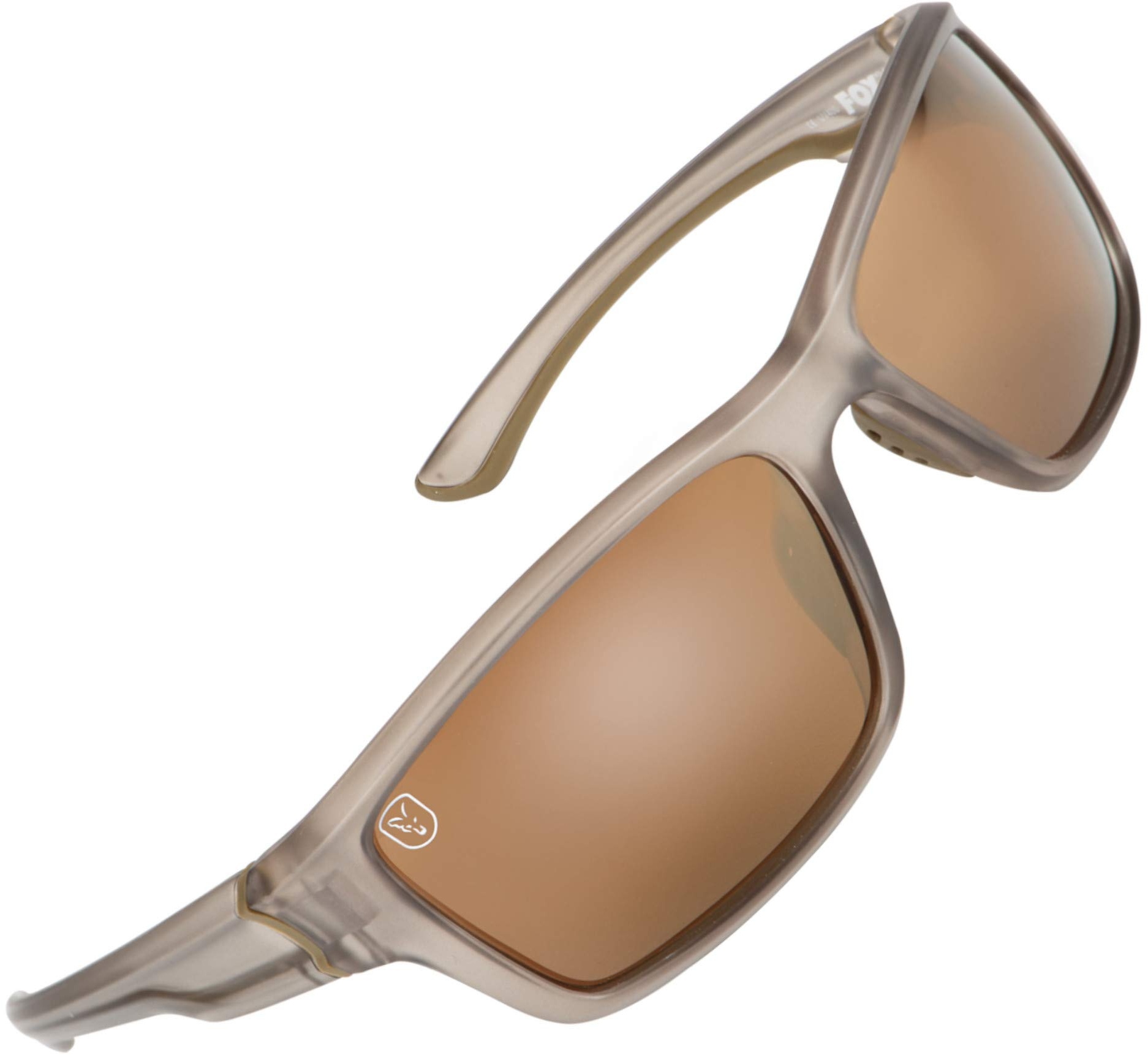Fox Sunglasses - Polarisationsbrille, Modell:Trans Khaki Rahmen/braune Gläser