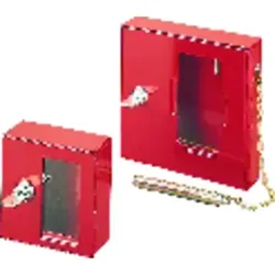 Notschlüsselkasten ohne Klöppel 100x100x40mm - rot
