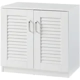[en.casa] Schuhschrank Løten 63x36x62cm Weiß