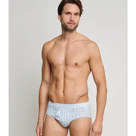 SCHIESSER Slip Cotton Essentials (2er Pack, mit Eingriff, gemustert, Feinripp