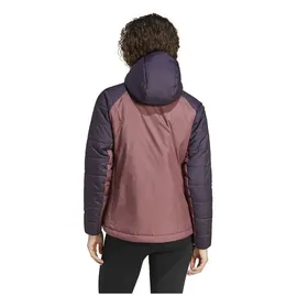 adidas Terrex Multi Synthetic Insulated Jacke - Aurora Black / Quiet Crimson - S