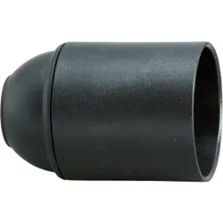 Kopp 210515000 Isolierstoff-Fassung, E27, glatter Mantel, Farbe: schwarz - 20 Stück