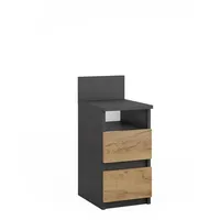 Vicco Kommode, Anthrazit, Holzwerkstoff, 25x59.1x32.3 cm Schlafzimmer, Nachttische