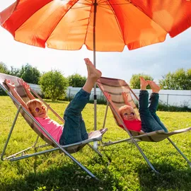 Relaxdays Schirmständer Metall Silber