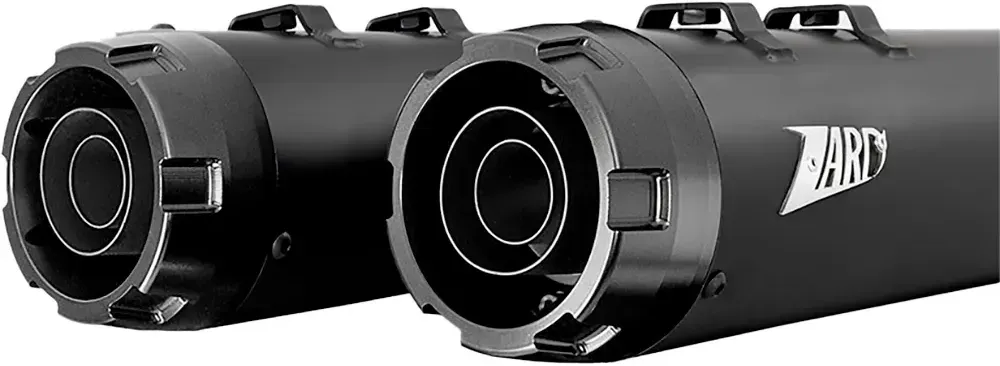 Zard 4.33 ́ ́ Slash-cut Harley Davidson Flhr 1450 2006/flhr 1584 07-11 Nicht Homologierter Slip-on-schalldämpfer - Matte Black - Not Homologated