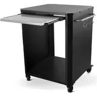 cozze Ausziehtisch 77 x 66,5 x 83 cm Schwarz