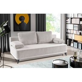 werk2 Schlafsofa »Rosso«, 2-Sitzer Sofa und Schlafcouch mit Federkern & Bettkasten, beige