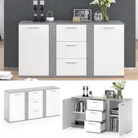 Vicco Novelli 2 Türen  Weiß / Beton