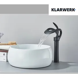 klarwerk NAVIS Wasserfall Wasserhahn Bad Schwarz