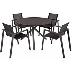 Garden Pleasure 5tlg. Garten Tischgruppe Sitzgruppe Tisch Stuhl Möbel Aluminium