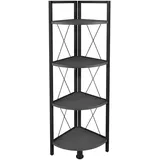 MID.YOU Eckregal 34 x 34 x 123 cm Anthrazit