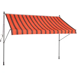 Konifera Klemmmarkise 300 x 150 cm Braun/Orange