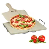 Relaxdays Pizzastein Set 1,5 cm