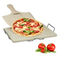 Relaxdays Pizzastein Set 1,5 cm