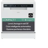Candy CP 8F9FFW Geschirrspüler (freistehend, 550 mm breit, Weiß)