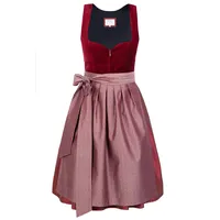 Midi Dirndl Lilly Samt Rot