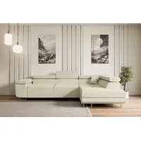 Altdecor Ecksofa mit Schlaffunktion und Bettkasten GUSA-L - 272x202x107