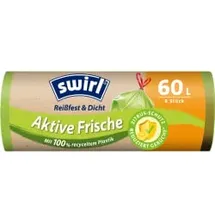 Swirl swirl® Müllbeutel Reißfest & Dicht Aktive Frische 4638 60,0 l grün, 8 St.