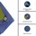 Perel Abdeckplane 5 x 8 m Blau/Khaki